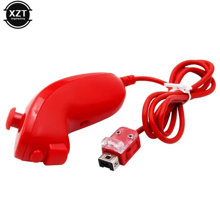 Nunchuck filaire pour Nintendo WIIU/WII contrôleur de jeu poignée de jeu incurvée à la main