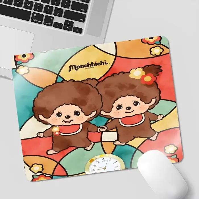 Tapis de souris en cuir PU imperméable M-Monchhichis 210x260mm