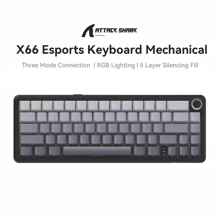 Clavier mécanique sans fil Attack Shark X66