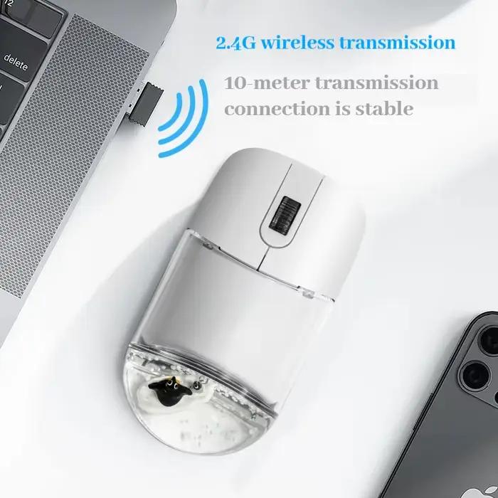 Souris sans fil animale flottante