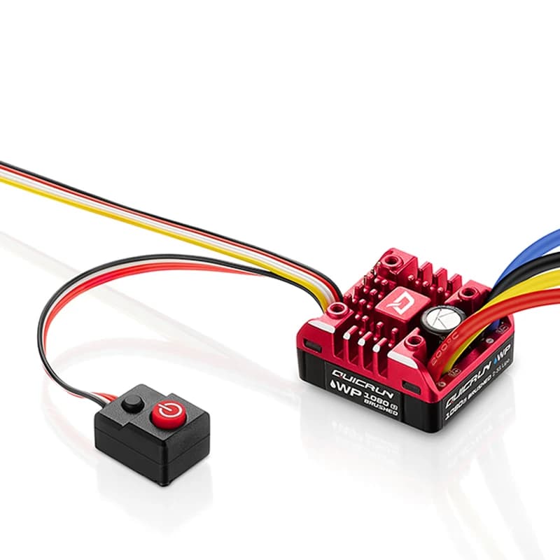 Nouveau HobbyWing QuicRun ESC 1:10 1/8 mise à niveau 1080 G2 brosse sur chenilles brossée WP 80A con