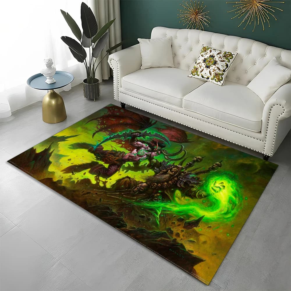 WOW-Tapis de jeu World of Warcraft Gamer HD Lea pour la maison, le salon, la chambre à coucher, le c