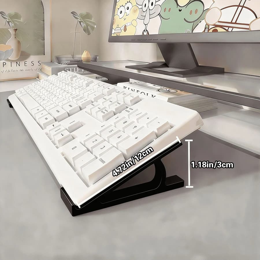 Support de clavier inclinable pour augmenter la hauteur, support de clavier de jeu pour ordinateur d