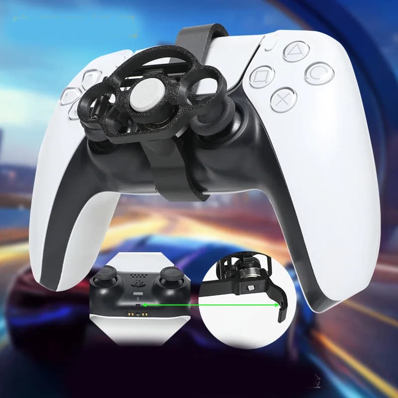 Mini volant pour PS5 et PS5 Pro/contrôleur de jeu mince, remplacement auxiliaire, impression 3D, acc