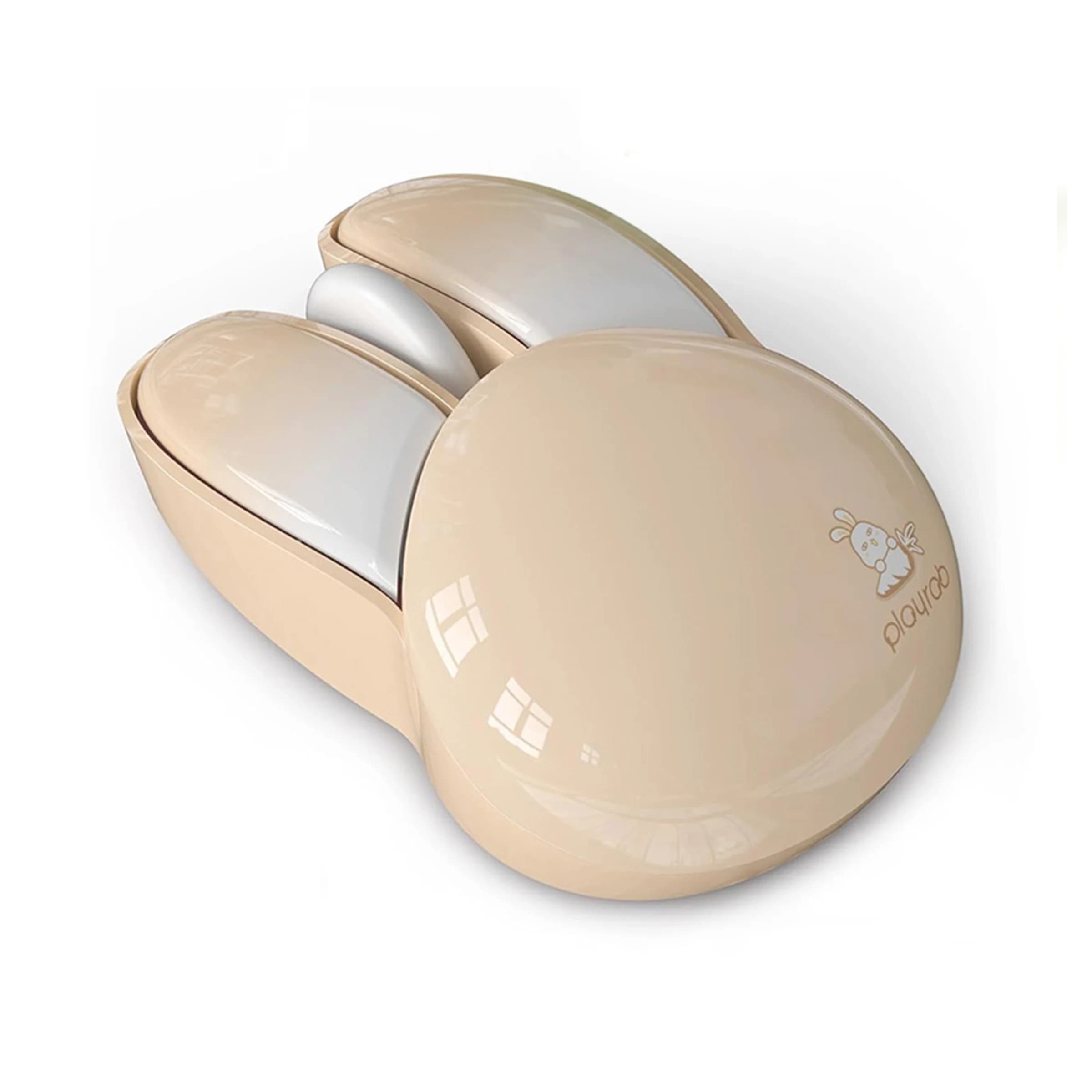 Souris sans fil MOFii Milk Tea Color Cute Bunny, design Kawaii arrondi, esthétique haut de gamme, un