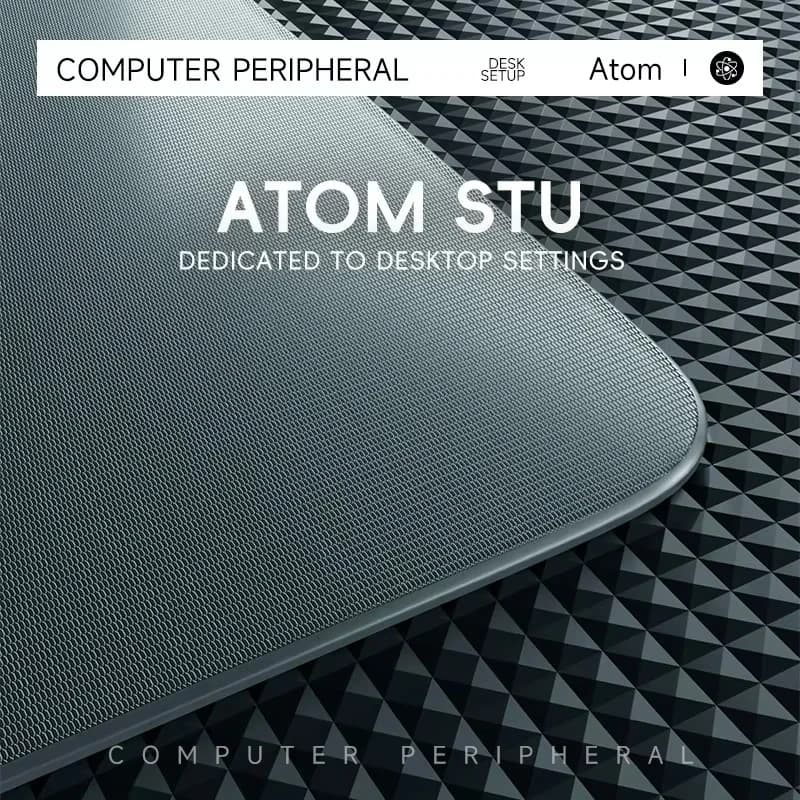 Tapis de souris de jeu en verre, motif personnalisable, ATOM trempé, tapis de bureau de jeu lisse, F