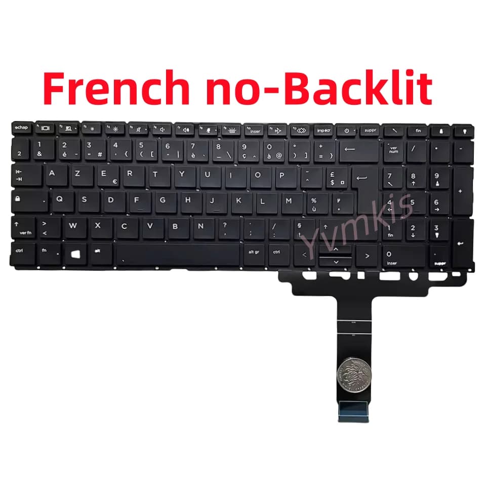AZERTY – clavier rétroéclairé belgique/français, pour HP ProBook 650 G8 650 G9 655 G9, 450 G8 455 45