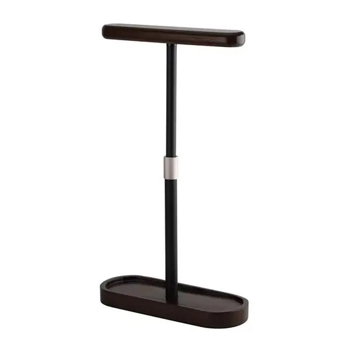 Support de casque de jeu en bois réglable en hauteur, étagère de bureau, support double pour écouteu