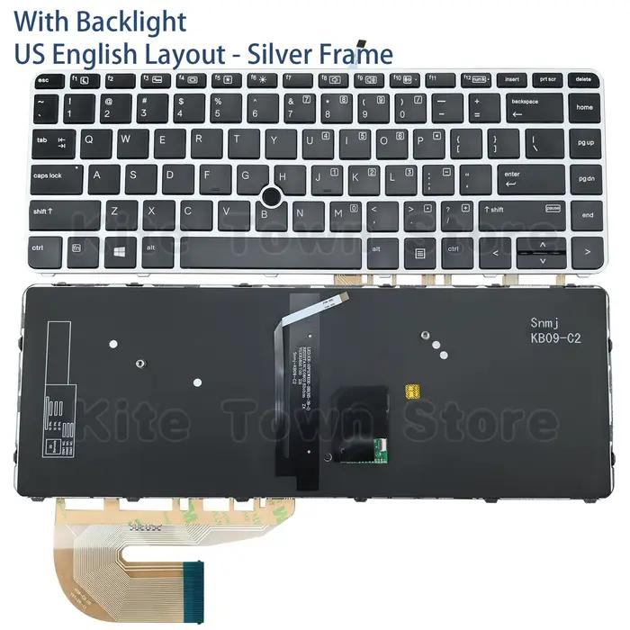 Nouveau clavier américain rétro-éclairé pour HP EliteBook 740 G3 G4 745 G3 G4 840 G3 G4 848 G3 G4 ZB