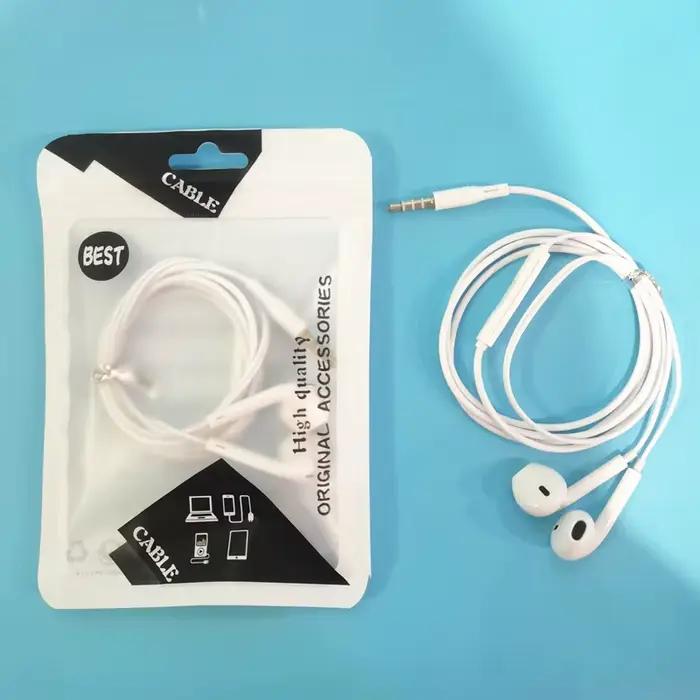 Écouteurs patte de chat stéréo 3.5mm, intra-auriculaires avec micro, oreillettes de sport à la mode,