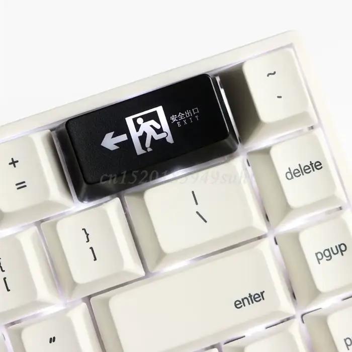 Capuchon de clavier rétro-éclairé pour clavier mécanique, sortie sécurisée R1 2U, espace arrière bri