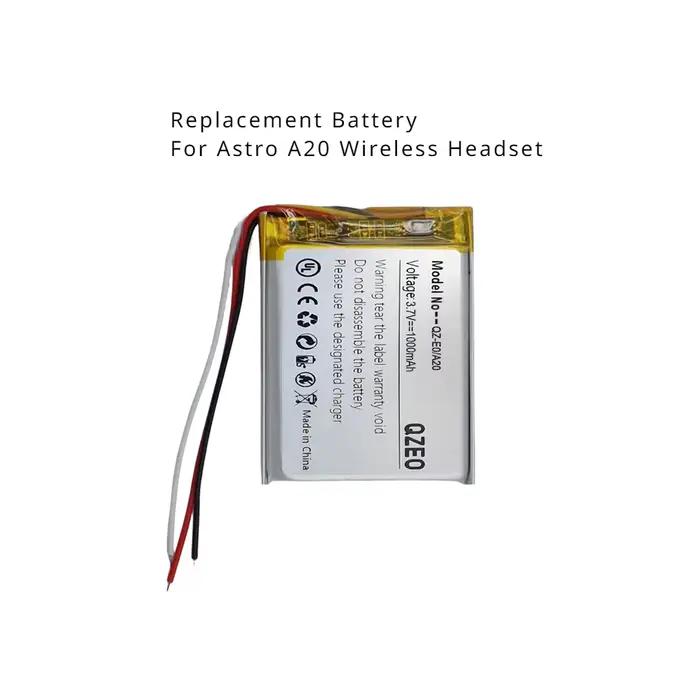 Batterie de remplacement pour Logitech Astro A20 A50 Gen 4 2016 Gen4 2019 533- 000169 533- 000191