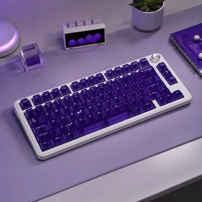 Nouvelles touches transparentes Cherry à axe croisé, 132 touches personnalisables, esthétique haut d