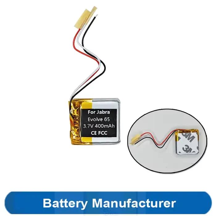 400 mAh AHB 472625 PLT PLT 652525 Batterie pour casque Jabra Evolve 65 MS