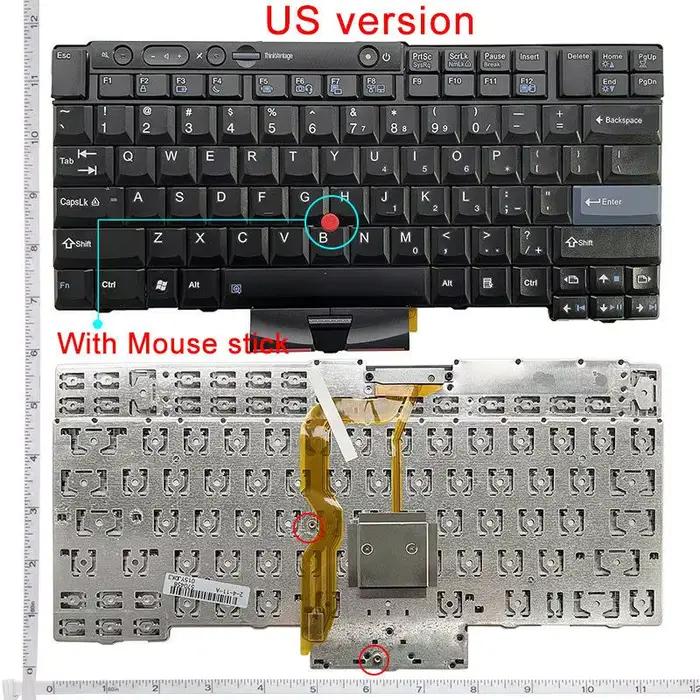 Nouveau clavier d'ordinateur portable américain pour LENOVO Thinkpad X220 X220I X220T T410I T510I W5
