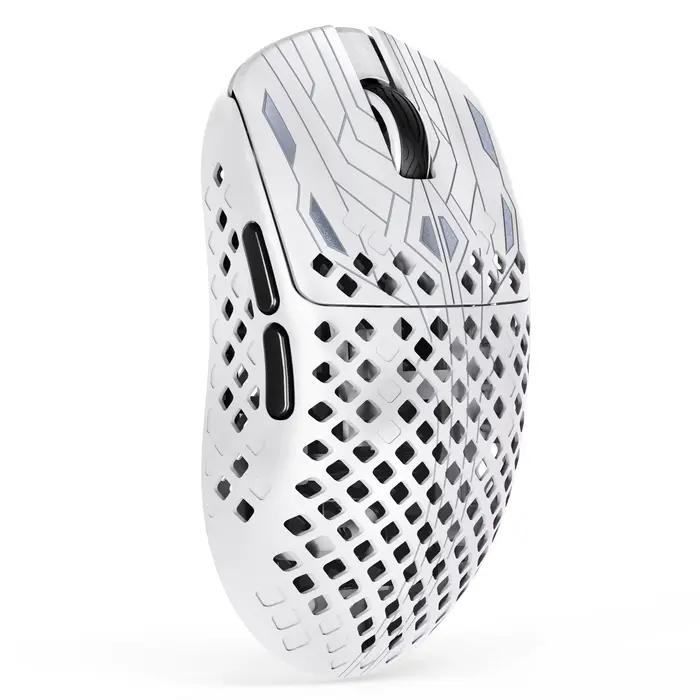 Souris de jeu sans fil ultra-légère MAMBASNAKE M2, capteur PAW3395PRO 40000 DPI, 41g en fibre de car
