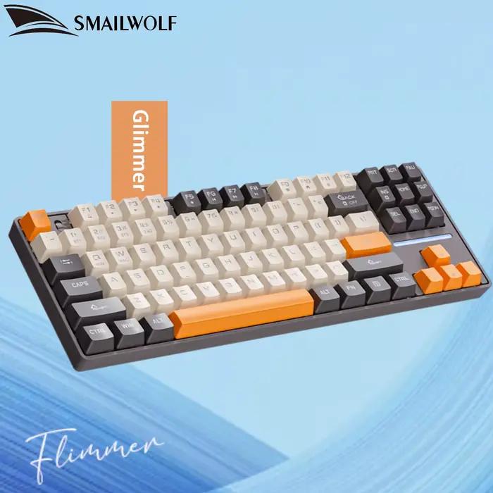 SMAILWOLF MK87 clavier mécanique sans fil Bluetooth jeu de sports électroniques clavier personnalisé