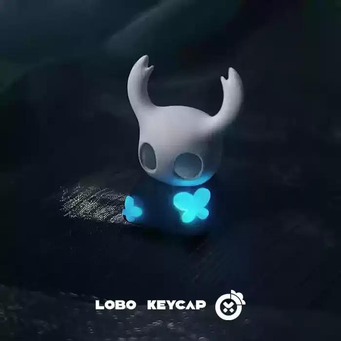Creux chevalier Keycap Transmission de la lumière mignon personnalité résine mécanique clavier acces