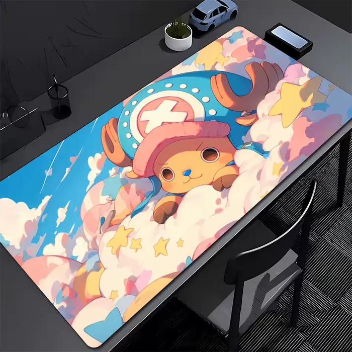 Tapis de souris ONE PIECE Tony Tony Chopper Grand tapis de souris de jeu antidérapant Tapis de burea