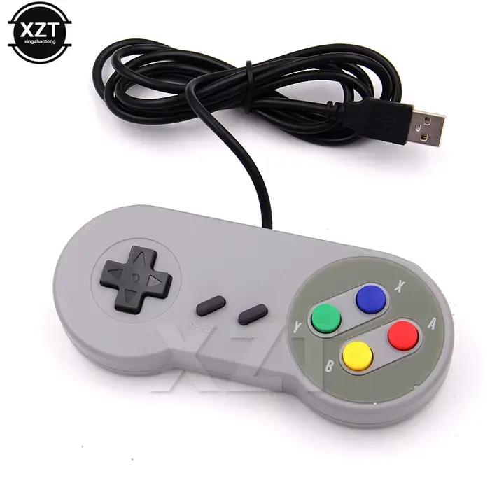 1 pièces contrôleur USB filaire manette de jeu manette de jeu pour Nintendo SNES tapis de jeu pour W