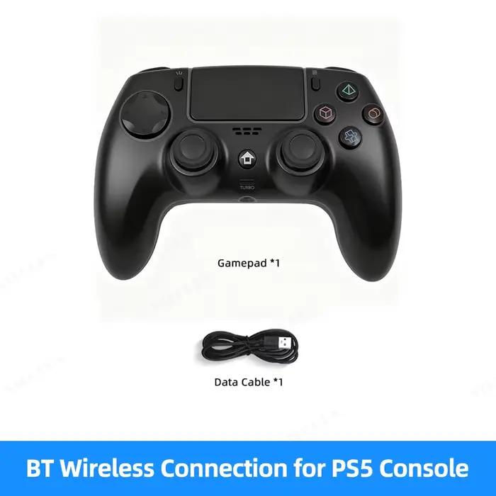 Manette de jeu sans fil RGB pour PS5, contrôleur de jeu compatible Bluetooth pour PS5 Slim/PS5 Pro a