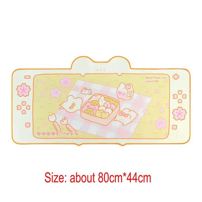 Kawaii animaux clavier de bureau tapis de souris grand tapis de jeu tapis de souris interrupteur PC