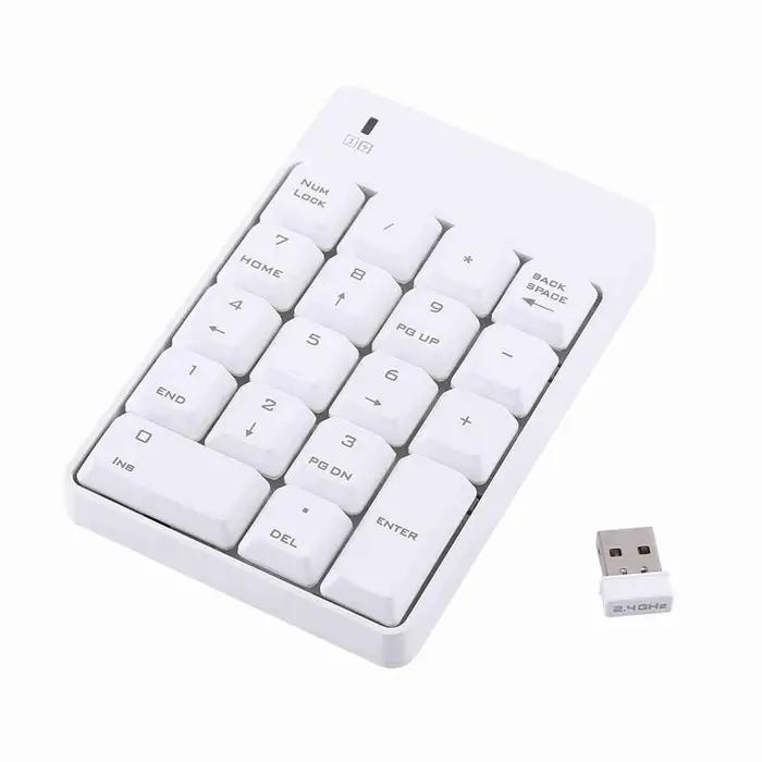 2.4 GHz sans fil USB clavier numérique pavé numérique numéro 18 touches ordinateur portable nouveau