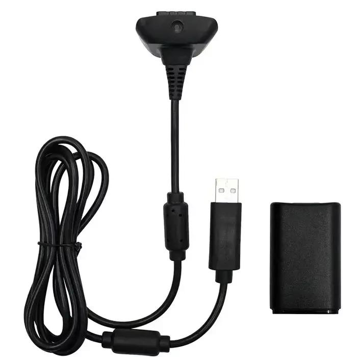 Batterie Rechargeable avec câble de chargement pour contrôleur de jeu sans fil Xbox 360, batterie de
