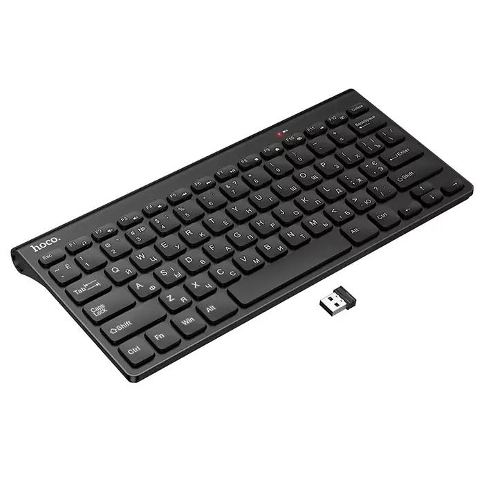 HOCO Portable 2.4G sans fil Mini clavier USB pour PC/ordinateur Portable 78 touches ergonomie clavie