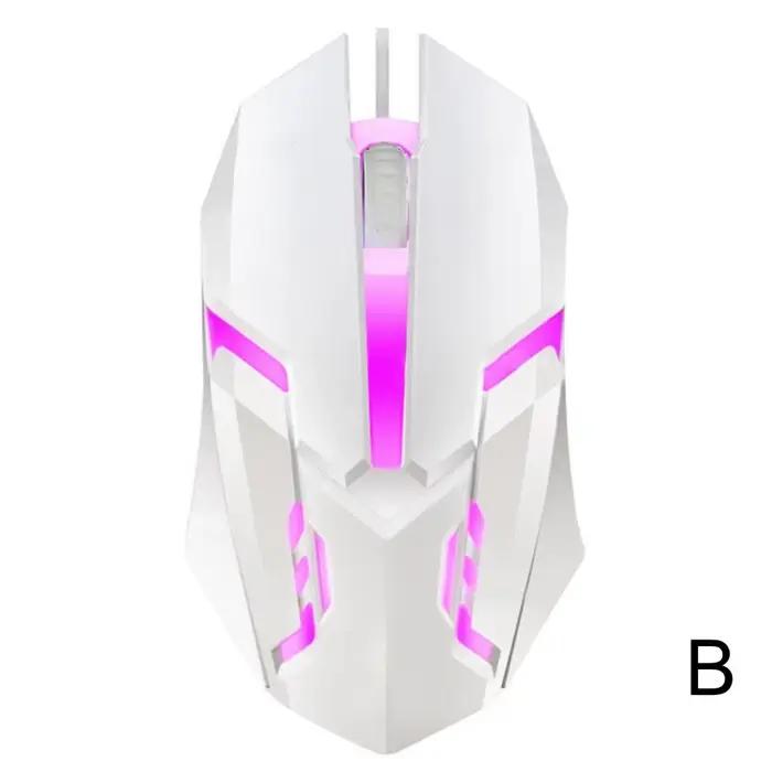 Souris de jeu filaire LED lumineuse à 3 touches, 1 pièce, USB, pour ordinateur de bureau, ordinateur