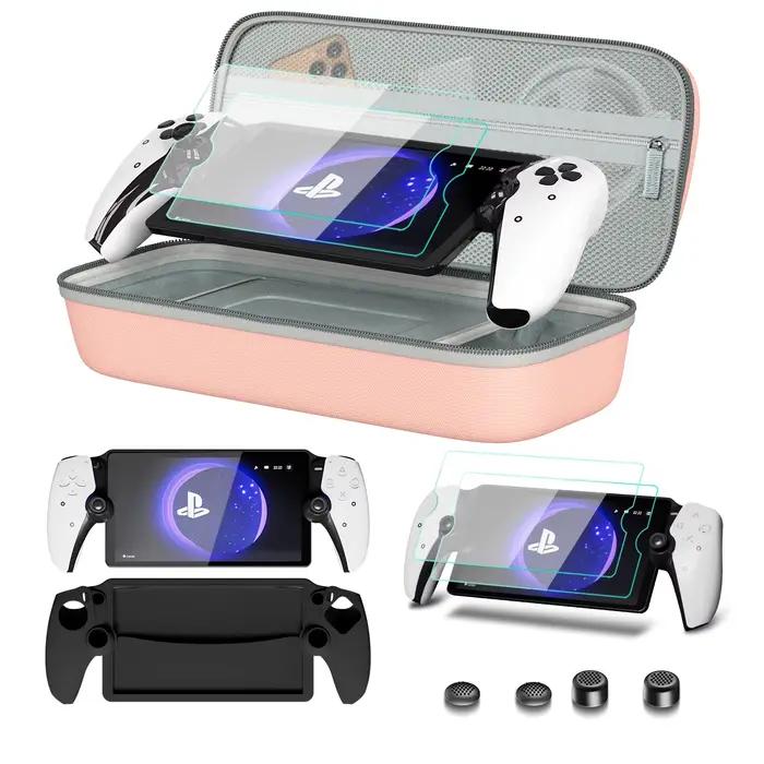 Accessoires 8 en 1 pour PlayStation Portal – Étui de transport PS5, housse de protection en silicone