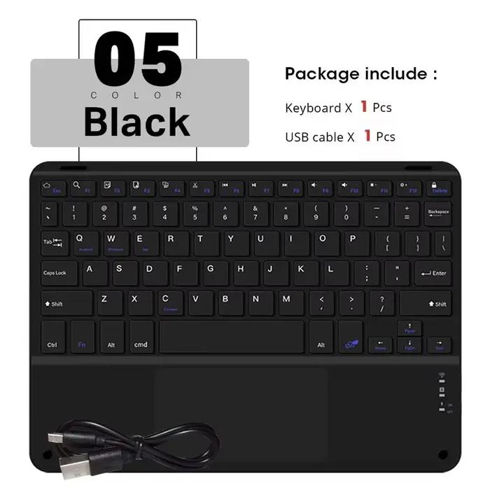 Nouveau clavier et souris sans fil Bluetooth avec pavé tactile, format de poche, longue durée de vie
