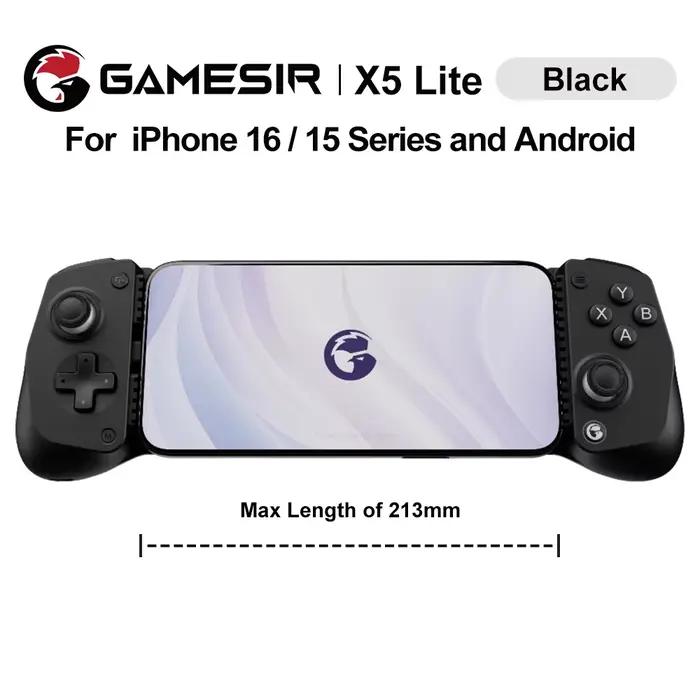 Manette de jeu mobile GameSir X5 Lite pour iPhone 16 15 Series, iPad Mini, tablette Android Y700, co