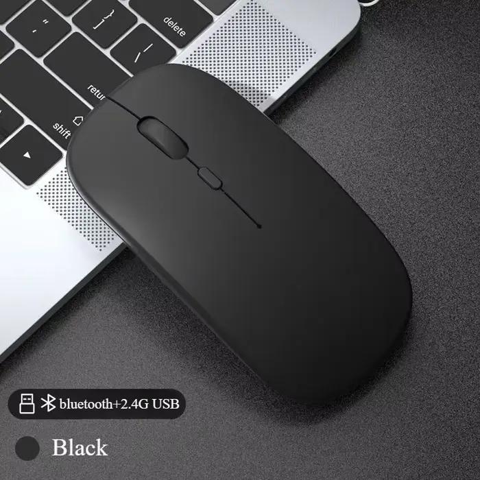 Souris sans fil pour ordinateur portable, Rechargeable par Bluetooth, silencieuse, USB, ergonomique,