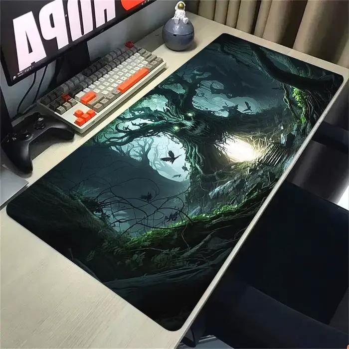 Tapis de souris h-hogwarts Legacy grand tapis de souris de jeu Gamer en caoutchouc ordinateur clavie