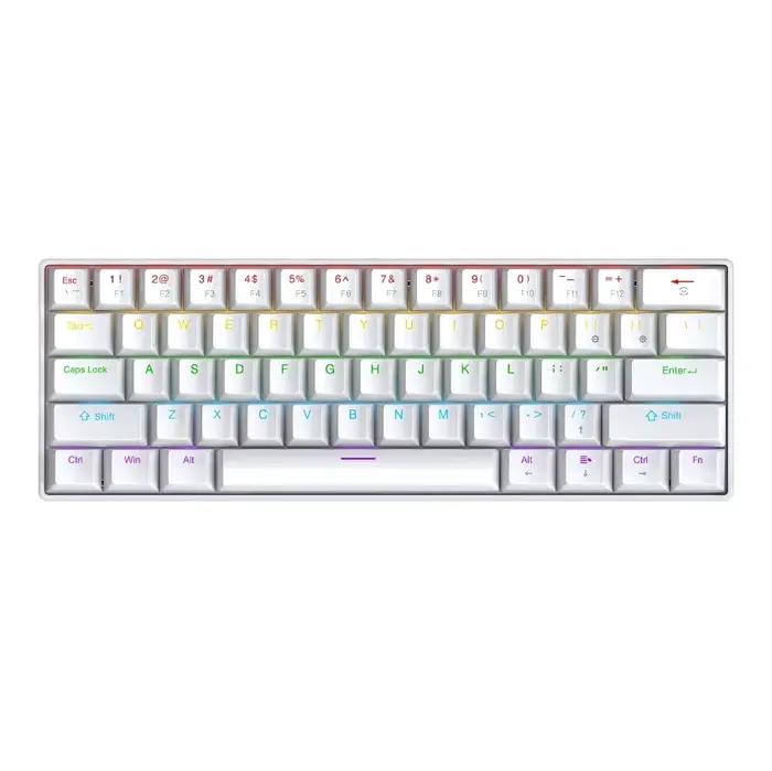 APAYADO K61 clavier 60% clavier mécanique filaire Portable filaire 61 touches Phantom RGB