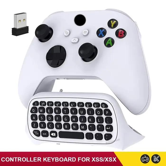 Clavier de contrôle pour Xbox Series S/X/One/One S X, clavier de chat sans fil pour jeux, avec récep