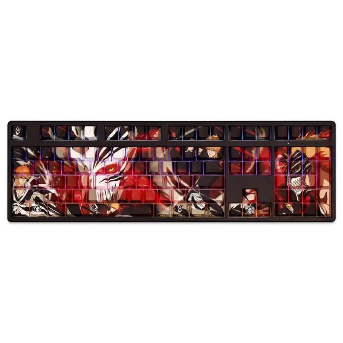 108 touches/ensemble Kurosaki Ichigo Keycap PBT rétroéclairées latéralement, touches de clavier de j