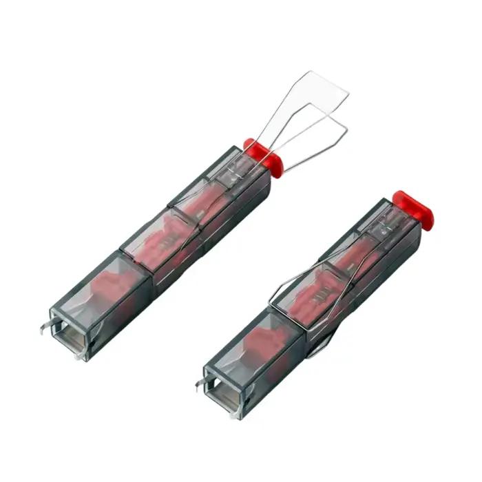 Extracteur de capuchons de touches de clavier mécanique Transparent multifonction 2 en 1, extracteur