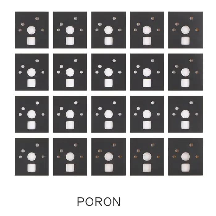 Autocollant de clavier mécanique pour commutateur, amortisseur de bruit, mousse, réduction du son, f