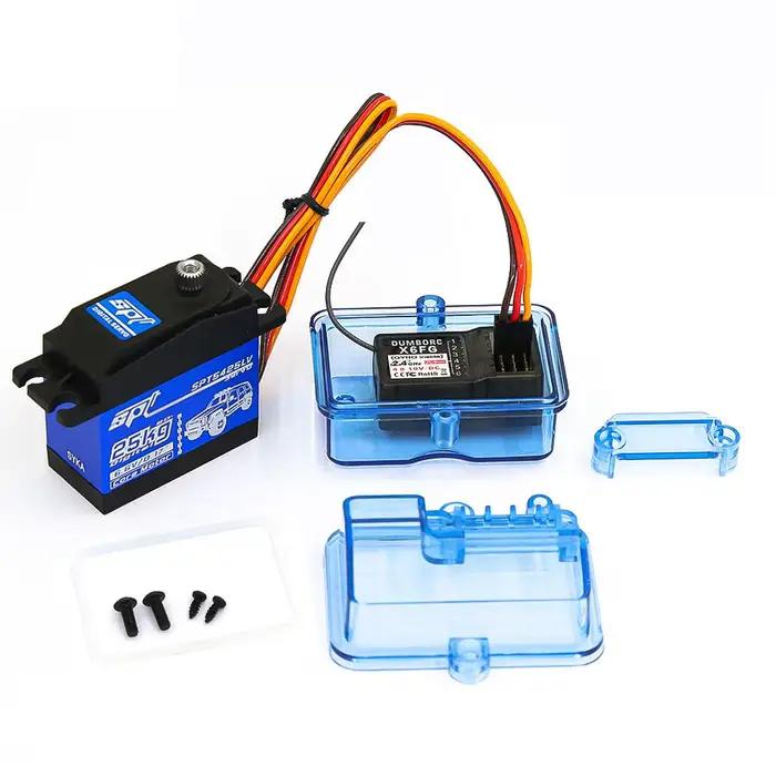 Boîte récepteur étanche pour voiture télécommandée, modèle de voiture, bateau pour chenille axiale R