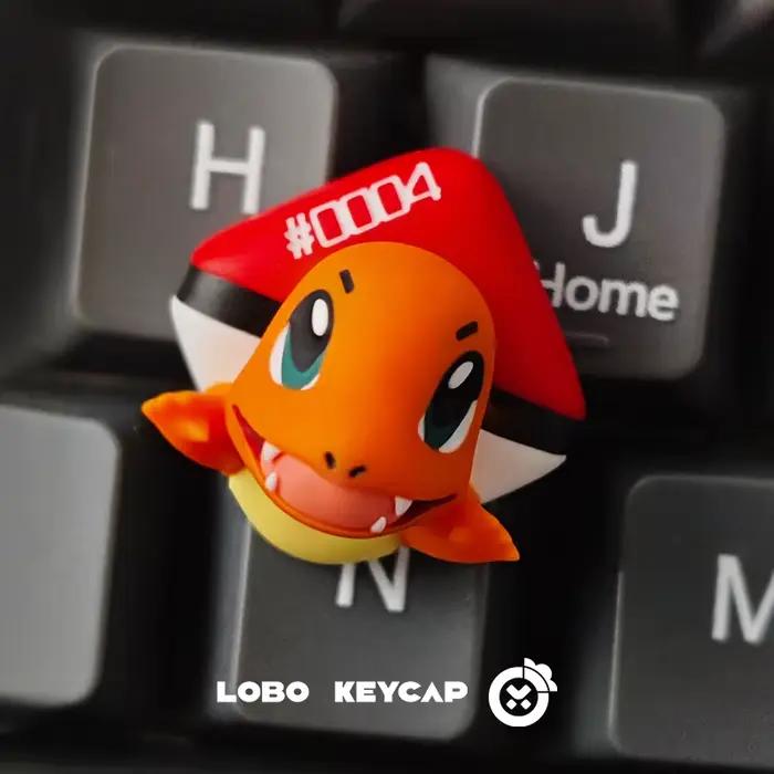 Clavier mécanique périphérique série Pokemon Psyduck Pikachu, mignon, personnalisé, matériau en rési
