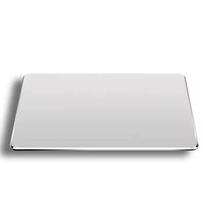 Tapis de souris en métal aluminium, fin, lisse, mat, antidérapant, imperméable, contrôle rapide et p