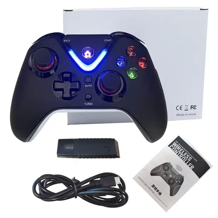 Manette de jeu sans fil avec éclairage LED, manette de jeu PC, compatible avec Xbox One, Series S, X