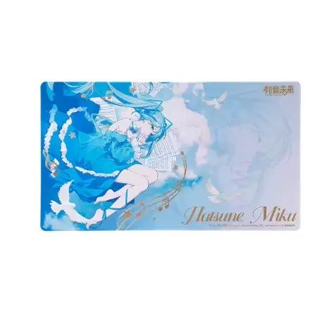 Tapis de Souris Gaming XXL Hatsune Miku Tcv Moeyu – Tapis de Table Surdimensionné Thème Anime Miku –