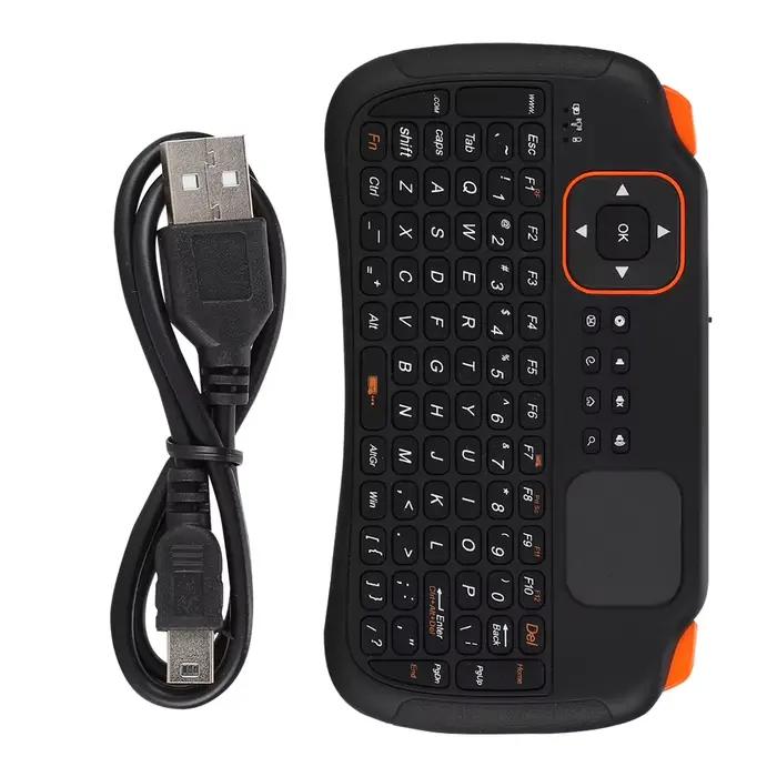 Mini clavier USB sans fil pour télécommande, TouchSub, 2.4G, 83 touches