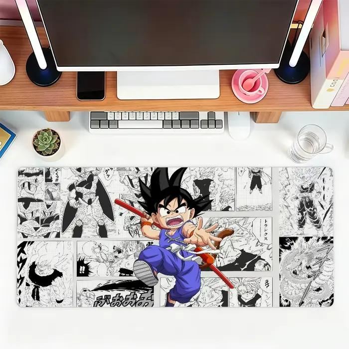 D-DRAGON B-BALL Tapis de souris cool pour le bureau, les jeux et les claviers, antidérapant, grand f