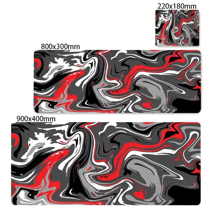 XXL noir et blanc Strata liquide 900x400 tapis de souris ordinateur portable Anime clavier tapis de