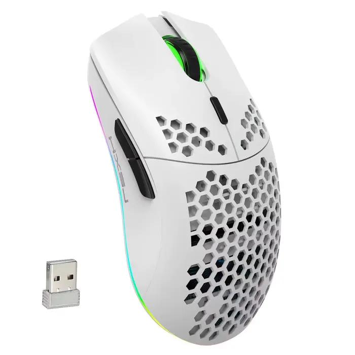 HXSJ T66 RGB 2.4G souris de jeu sans fil souris de chargement d'éclairage rvb avec conception ergono