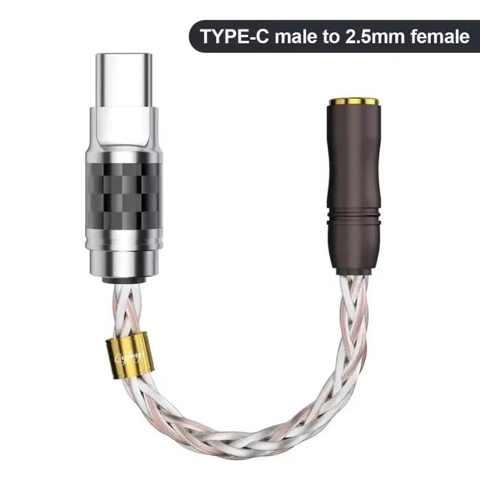 Câbles de convertisseur de casque USB C à Jack femelle 2.5mm 3.5mm 4.4mm, adaptateur Audio type-c, n
